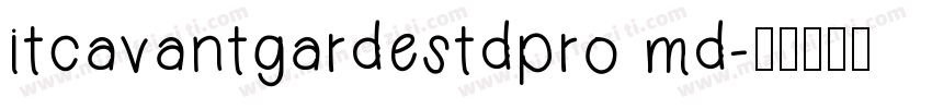 itcavantgardestdpro md字体转换